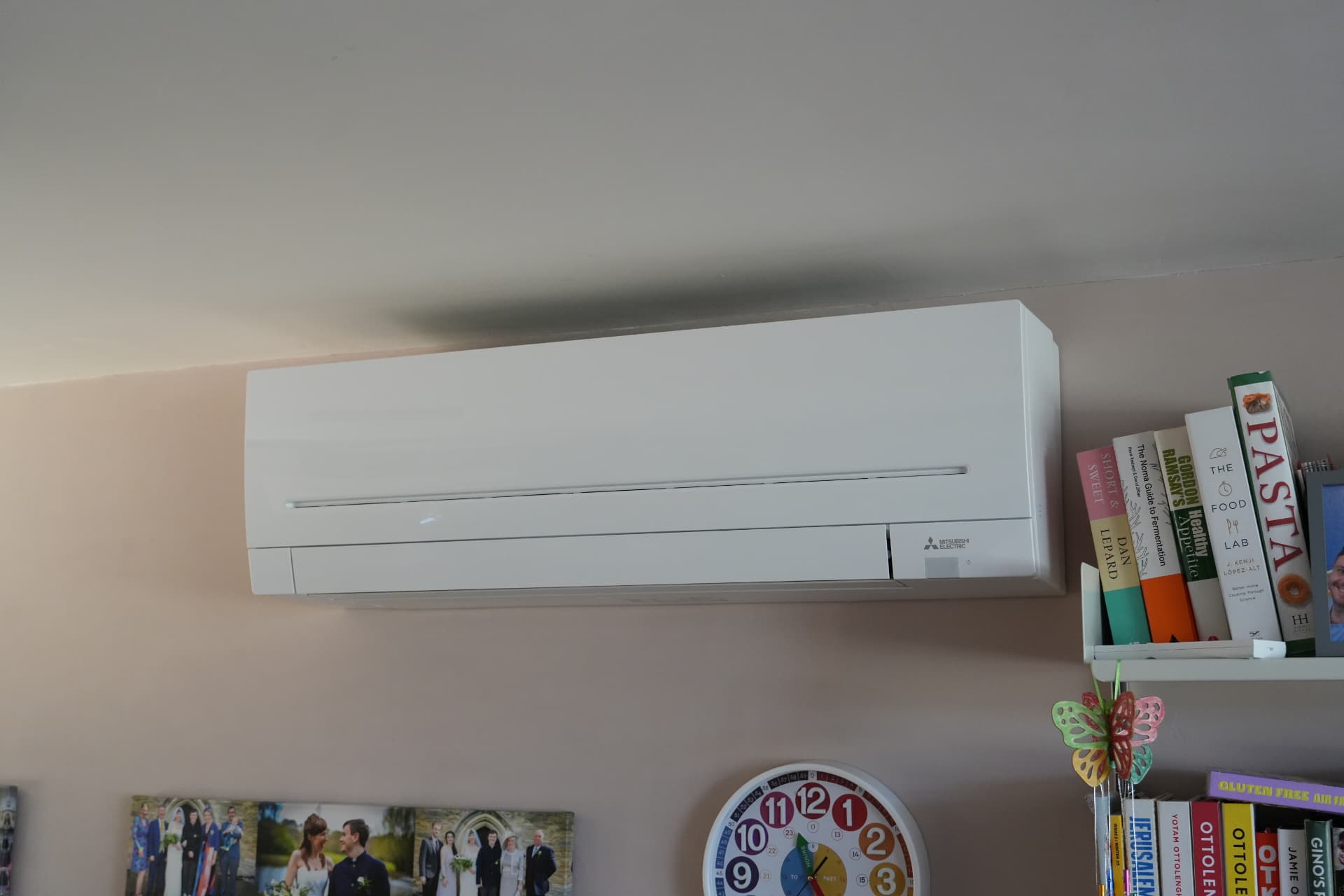 Mitsubishi Electric 6kW indoor air conditioning unit installed in a living room